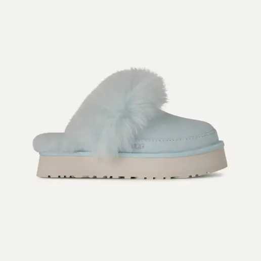 UGG 蓝色毛毛拖鞋