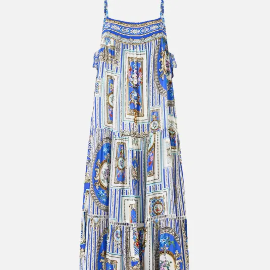 Camilla 长款层叠连衣裙