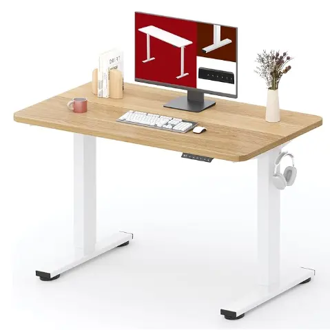SANODESK Height Adjustable Electric 40x24 Inches Sit Stand Desk