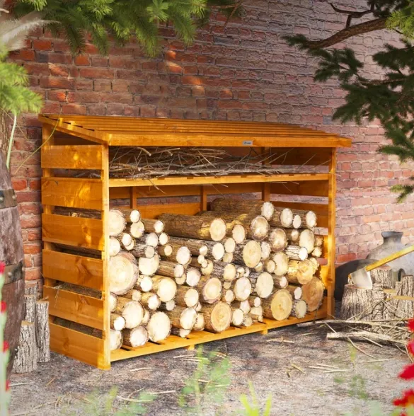 开放式木材储存棚