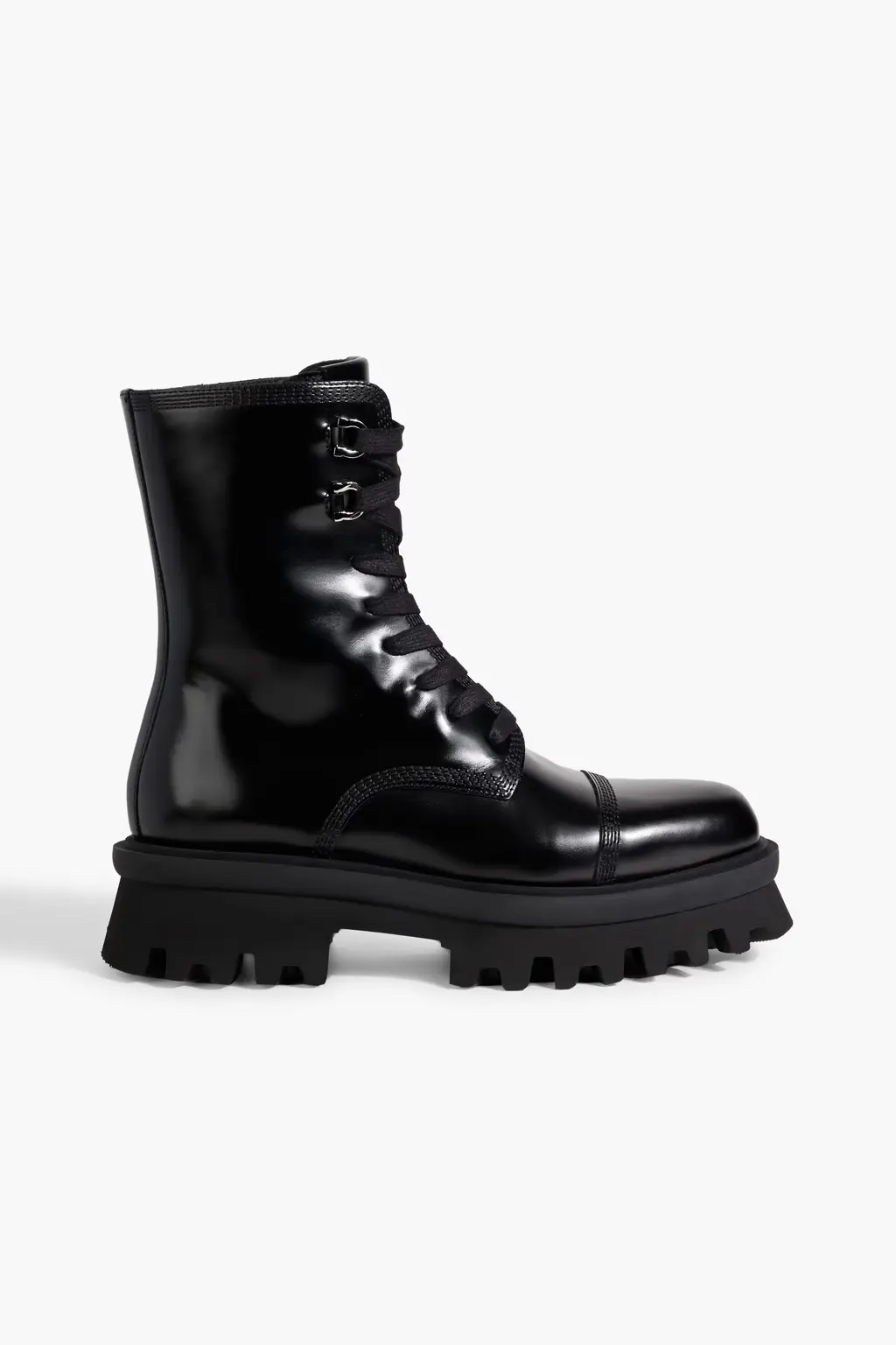 FERRAGAMO Kira 皮革马丁靴