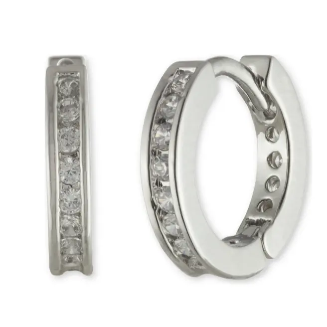 Givenchy 纪梵希银色调水晶迷你密镶耳环