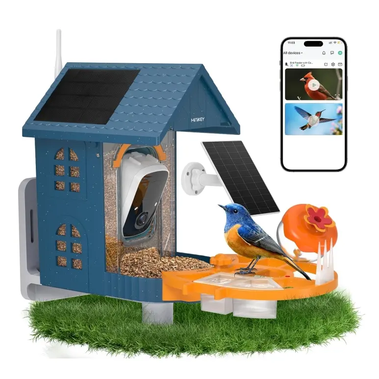 Minikey Smart Bird Feeder with Camera
