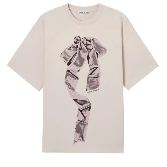 Acne Studios 蝴蝶结印花 T 恤