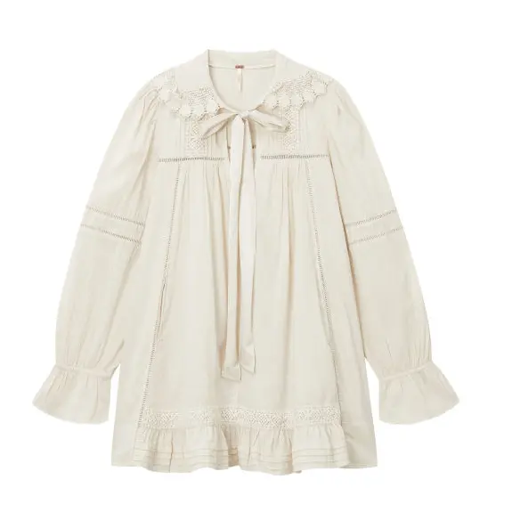 FREE PEOPLE 蕾丝花边衬衫
