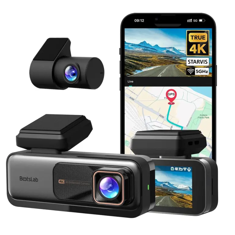BOTSLAB 4K 行车记录仪前后摄像头