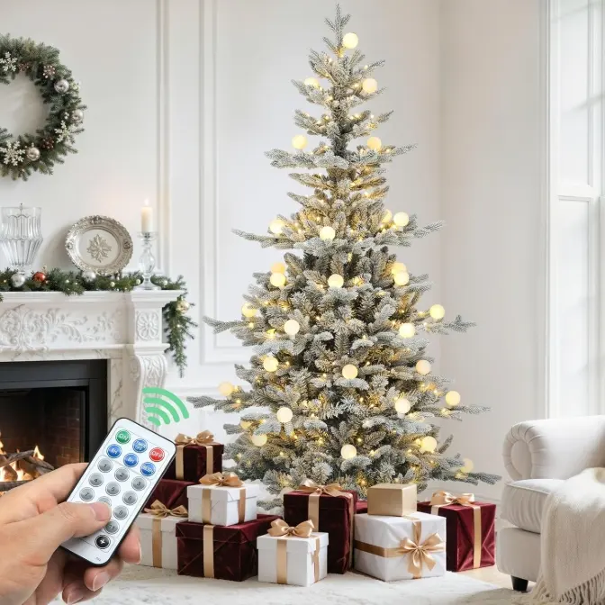 YITAHOME 6英尺带遥控圣诞树
