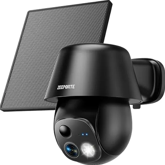 ZEEPORTE SECURITY Solar Security Cameras Wireless Outdoor
