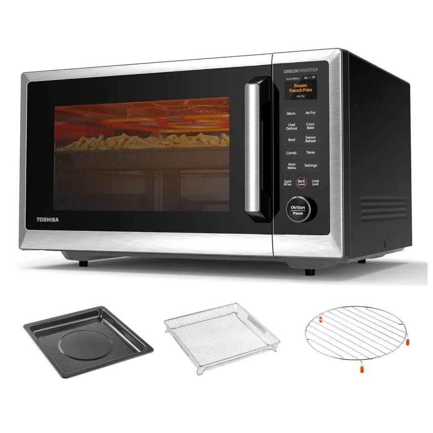 东芝 OptiChef 台式微波炉+空气炸锅组合