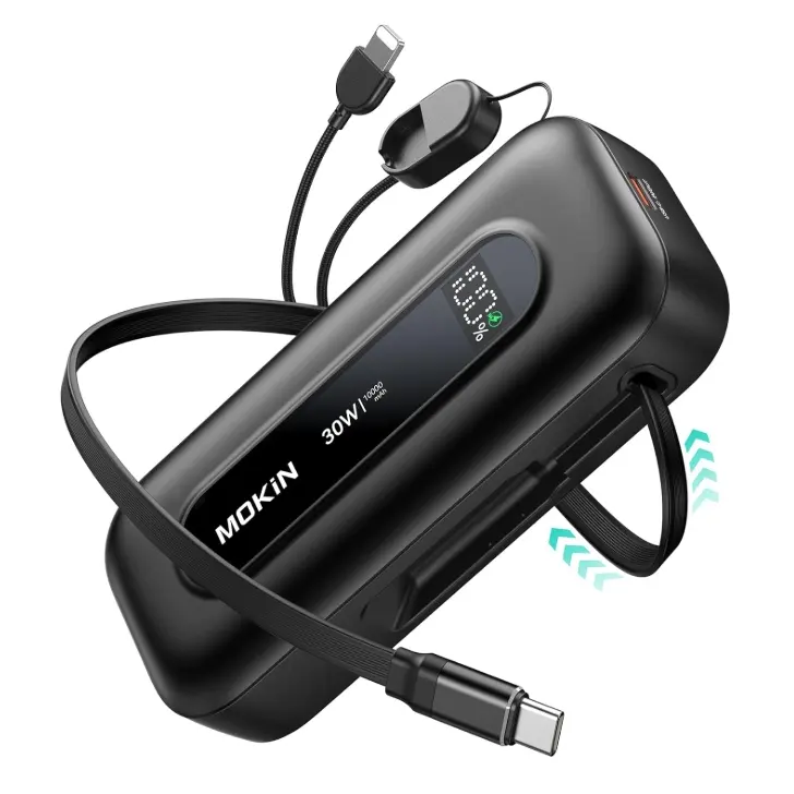 imokin 10000mAh 30W Power Bank Fast Charging