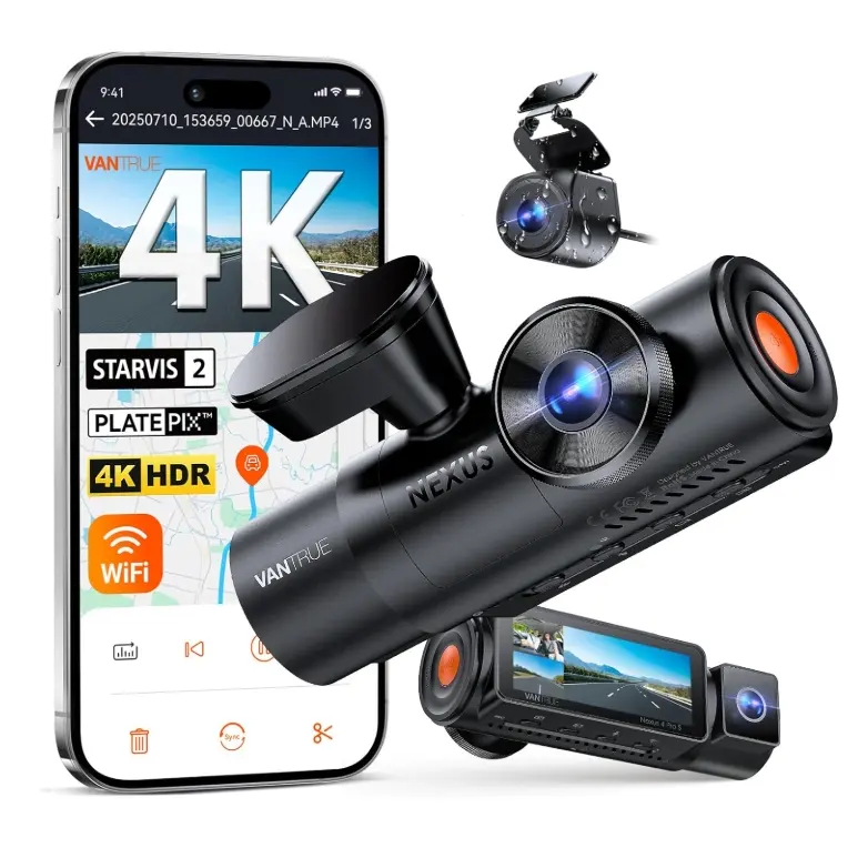Vantrue N4 Pro S 4K 3 Channel Dash Cam