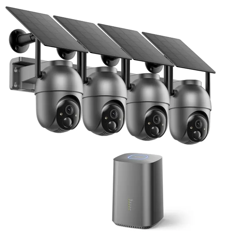 SEHMUA 户外无线4摄夜视监控摄像头