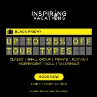 Inspiring Vacations US: Up to 25% OFF Tour Types