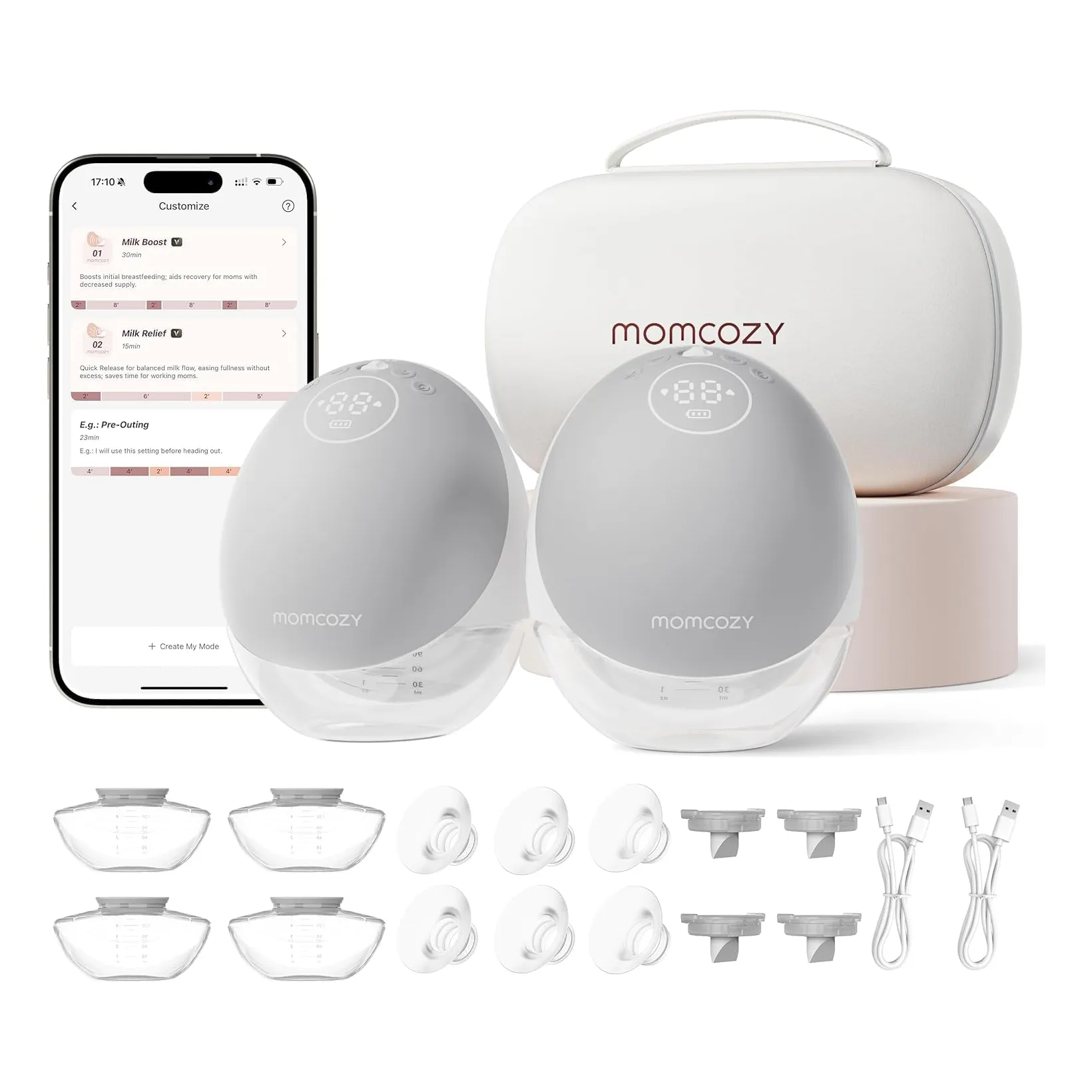 Momcozy 免手持升级版移动流量吸奶器 | M9