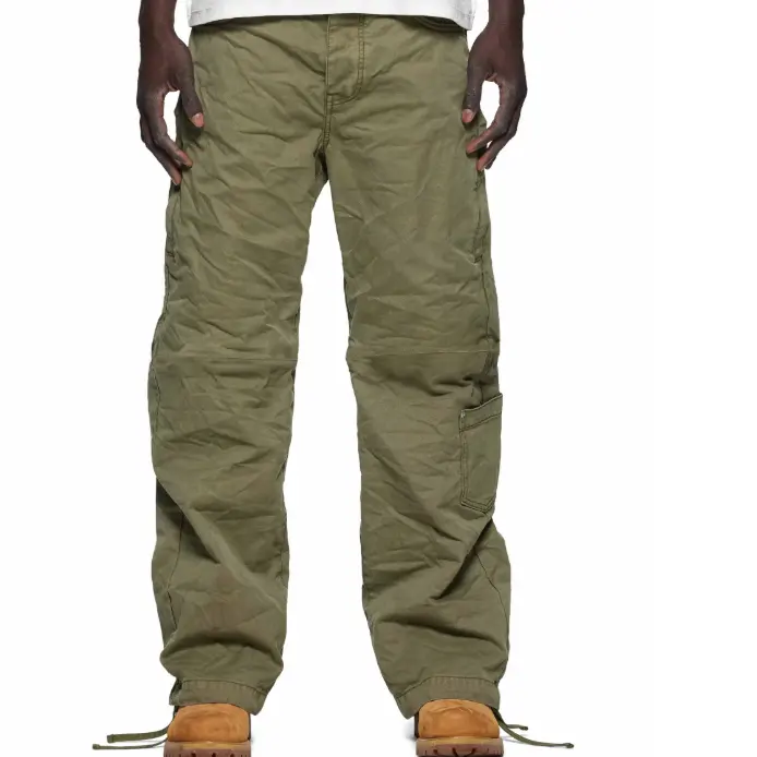 Justin Bieber同款降价！Purple Brand Woven 7 Pocket 绿色长裤