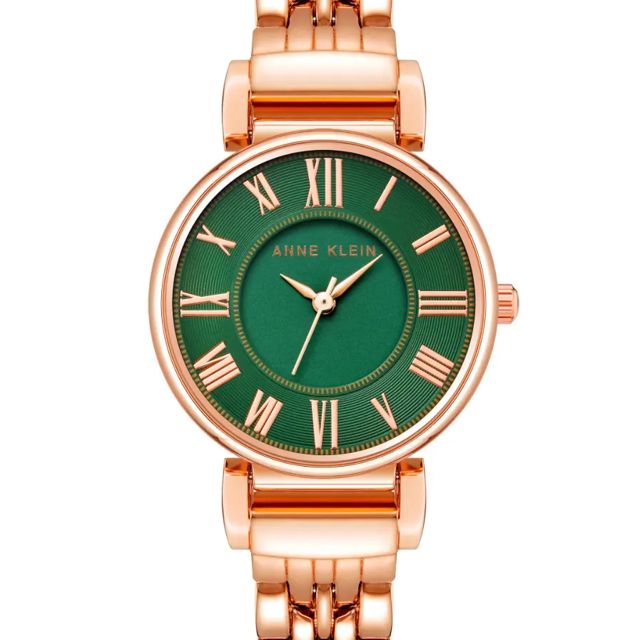 Anne Klein 经典石英绿色女士腕表