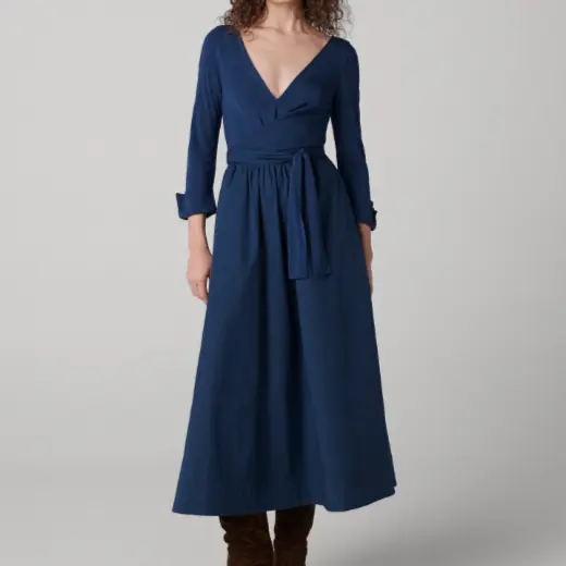 DVF Ballerina V领连衣裙