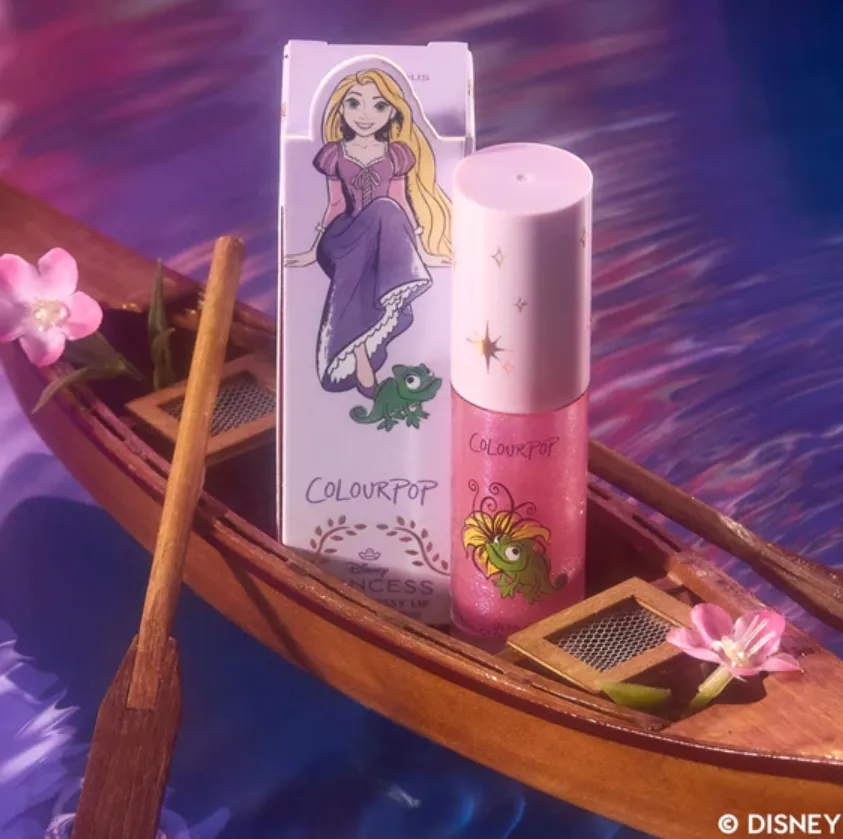 迪士尼长发公主联名亮泽唇釉