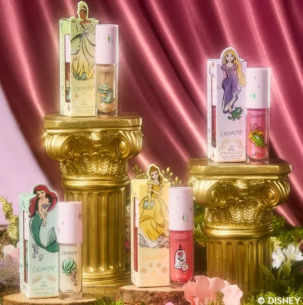 迪士尼公主联名亮泽唇釉套装