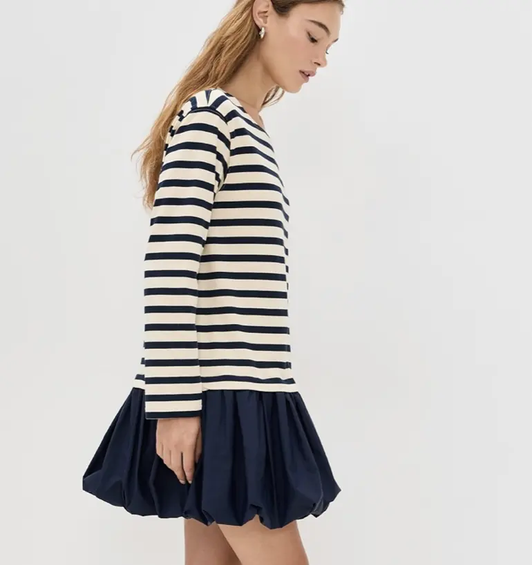 Sea 海军风连衣裙