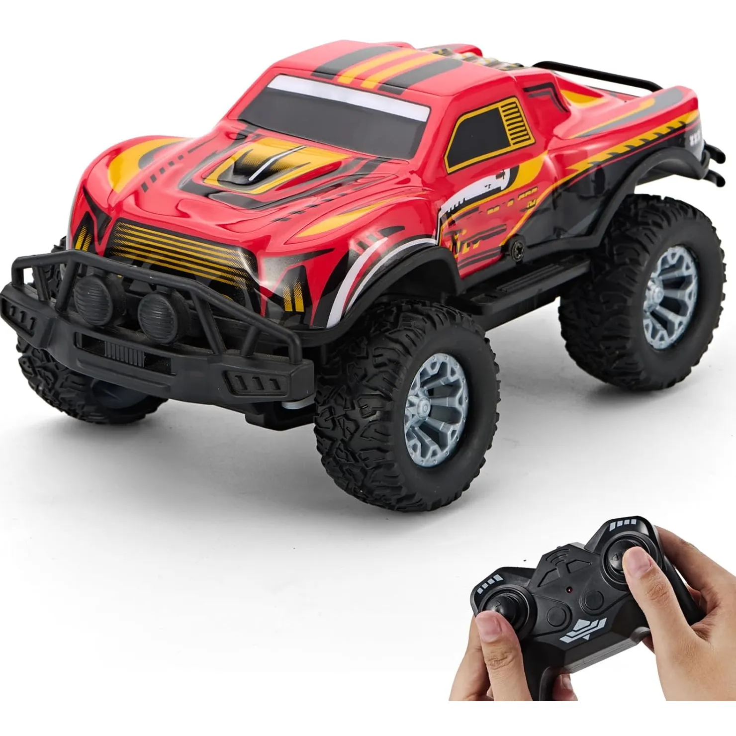 红色越野遥控车