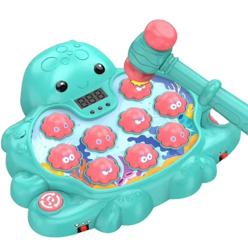 Blue Octopus Vitality Strike Game Educational Musical Whack-A-Mole Toy