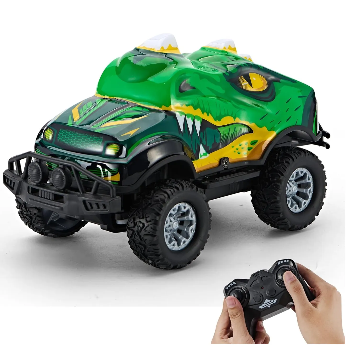 Green Dinosaur-Shaped Off-Road Vehicle Remote Control Car
