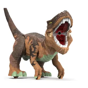 Brown Large Toy Dinosaurs Simulate Fire Breathing Roars
