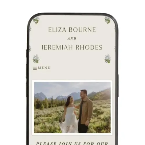 Minted: Enjoy a Free Custom Wedding Website URL