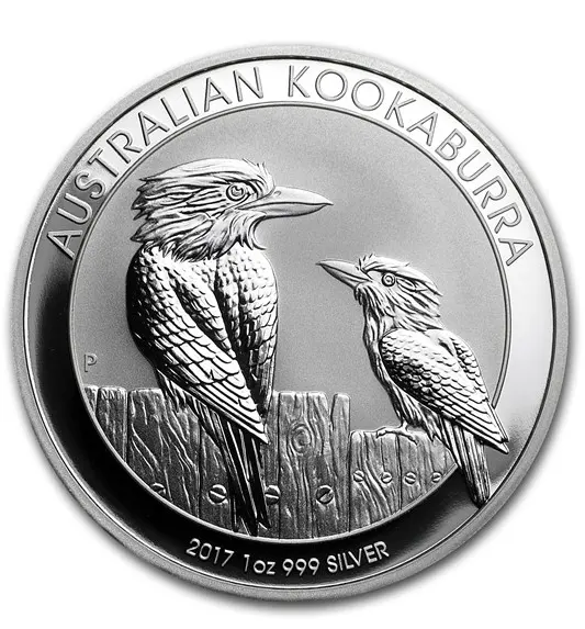 2017年澳大利亚1盎司银质笑翠鸟精制币
