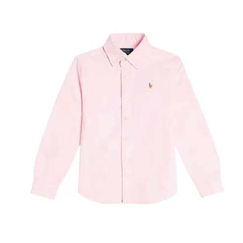 POLO RALPH LAUREN 拉夫劳伦大童款粉色棉质衬衫