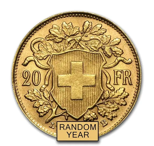 瑞士金20法郎纪念币