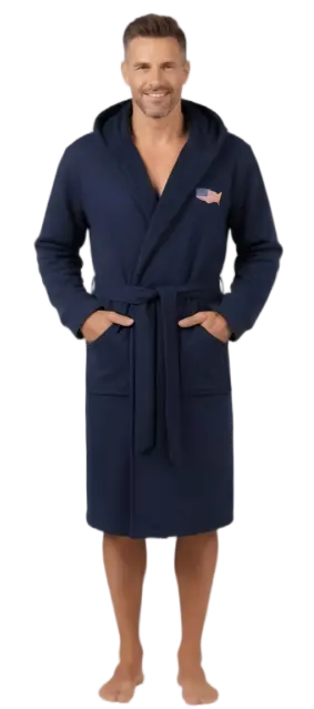 全美式男士睡袍