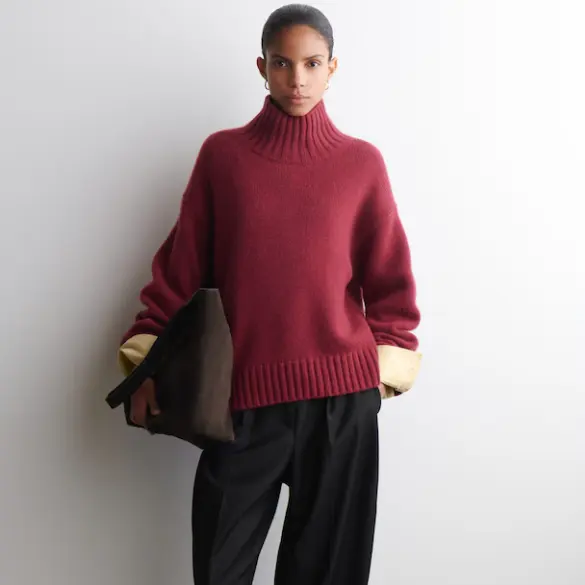COS 羊绒高领毛衣