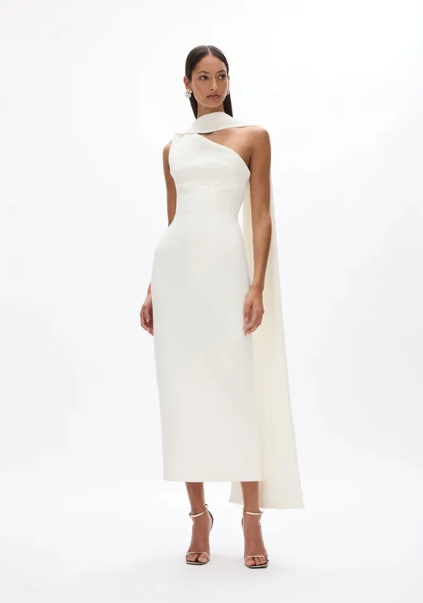 Clara 单肩直筒裙