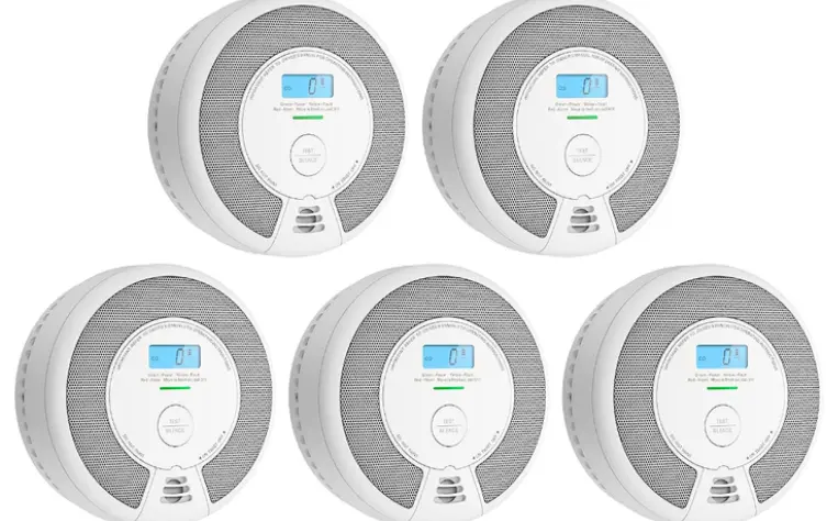 SC07 独立式烟雾和一氧化碳报警器 - 5个装