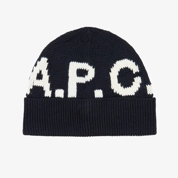 A.P.C. 徽标针织冷帽