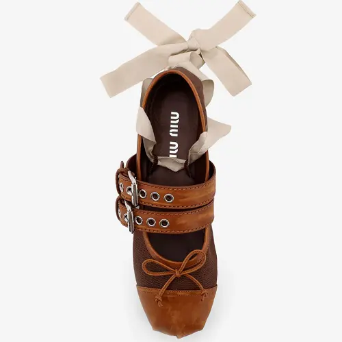 MIU MIU 蝴蝶结芭蕾鞋