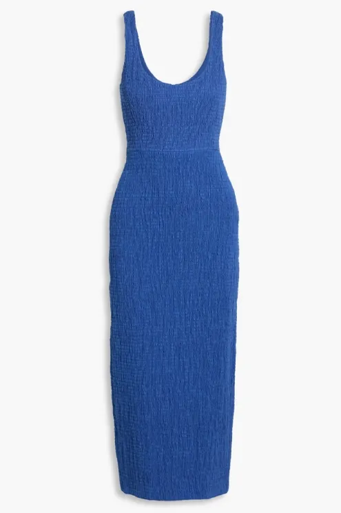 GABRIELA HEARST 亚麻中长连衣裙