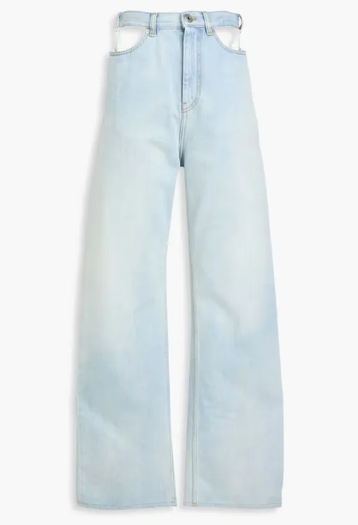 MAISON MARGIELA 高腰阔腿牛仔裤