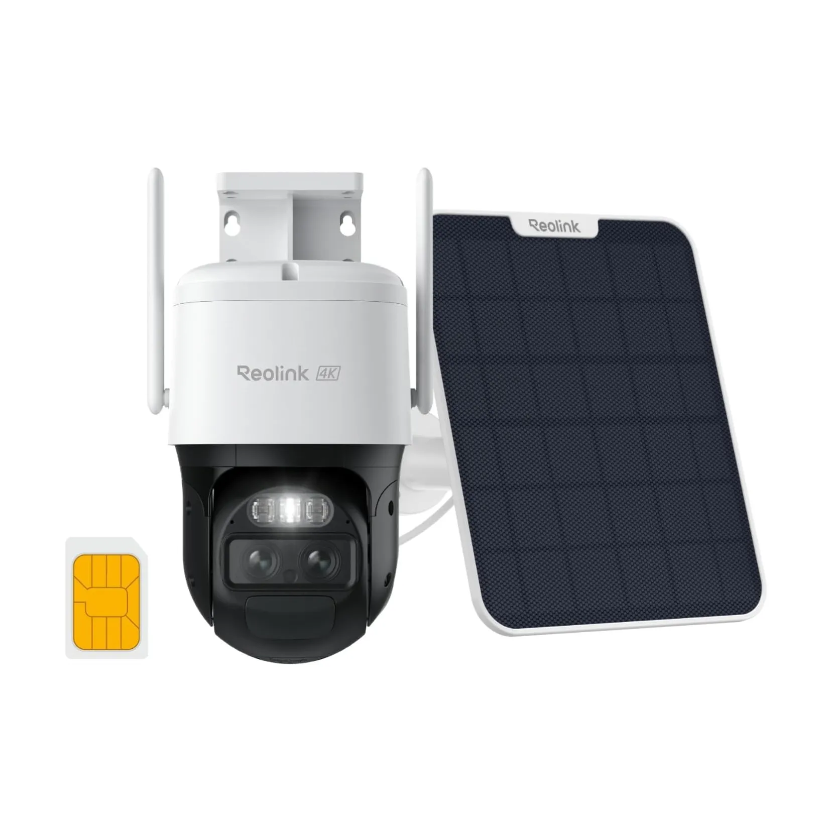REOLINK 4K 双镜头 4G 蜂窝网络户外安防摄像头
