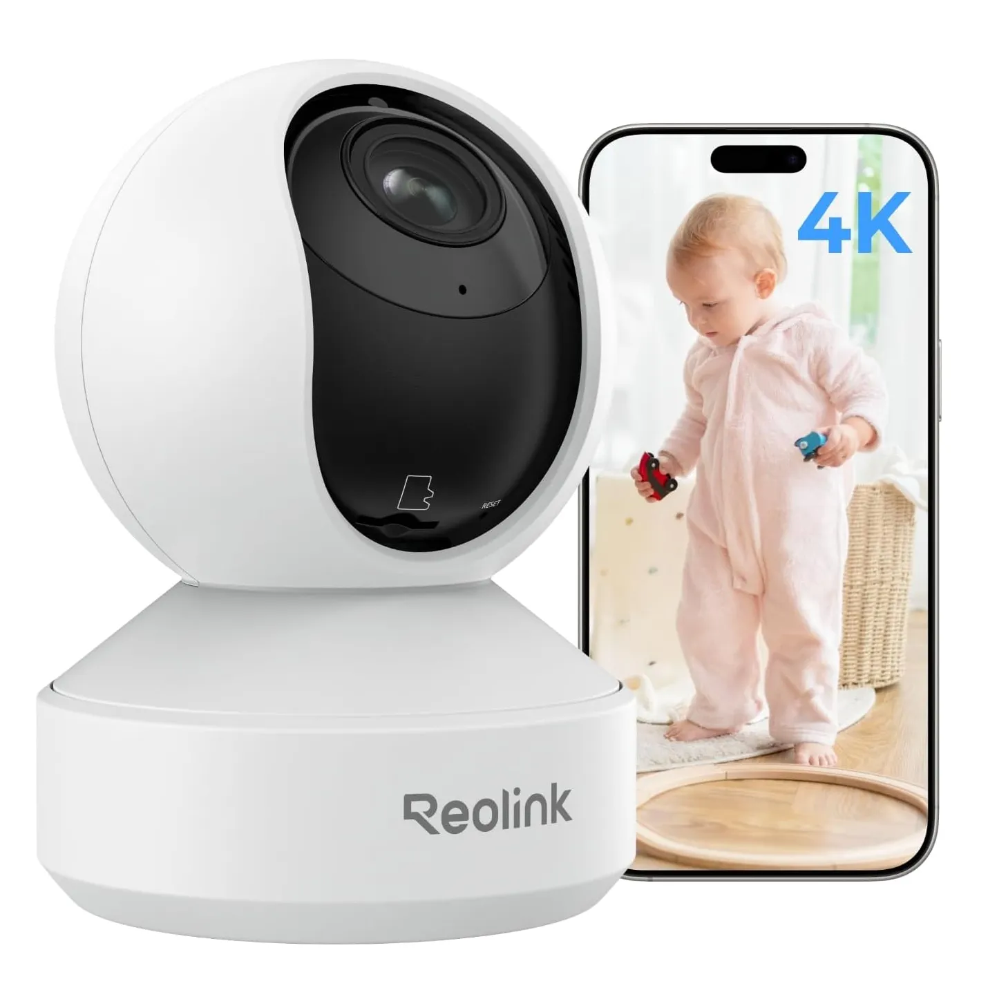 REOLINK 智能 4K 超高清 Wi-Fi 6 室内安防摄像头