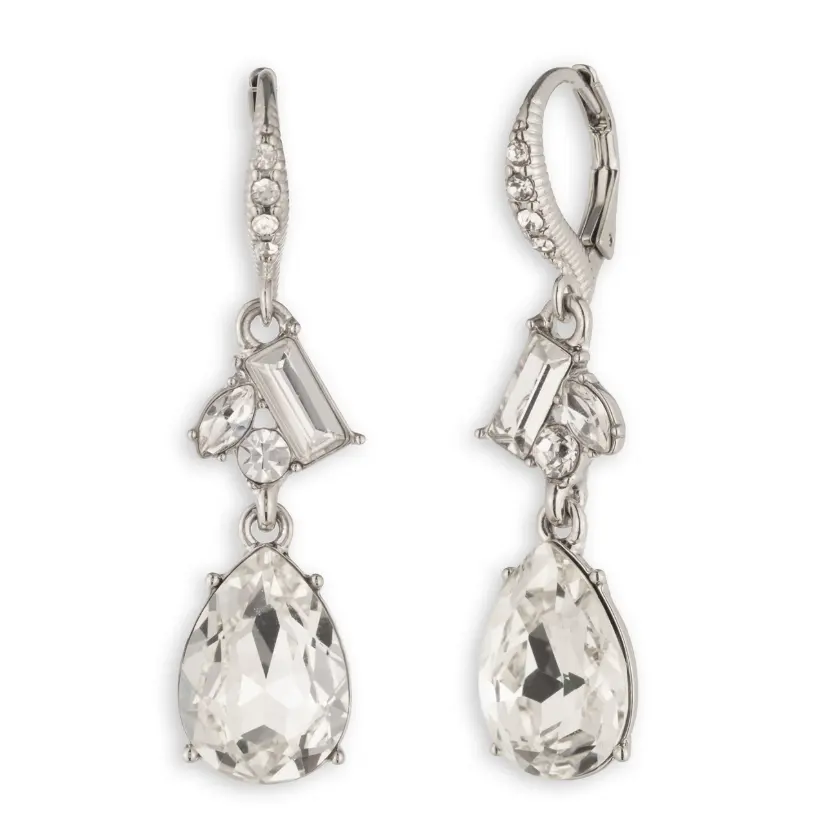 Givenchy 纪梵希水晶簇梨形吊坠耳环