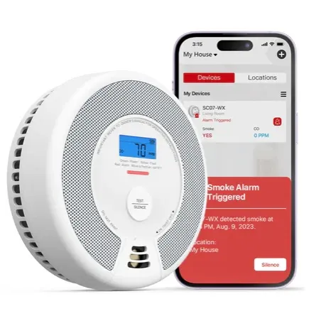 SC07-WX Wi-Fi 智能烟雾和一氧化碳报警器