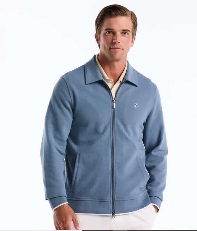 滚边运动夹克，哥本哈根蓝色