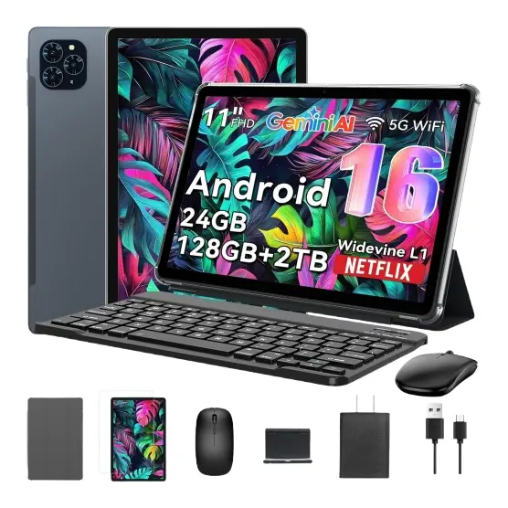 Tabwee T90 安卓 16 英寸平板电脑（24GB 内存）