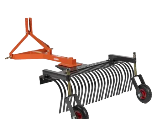 Titan 三点悬挂4英尺景观耙带可拆轮