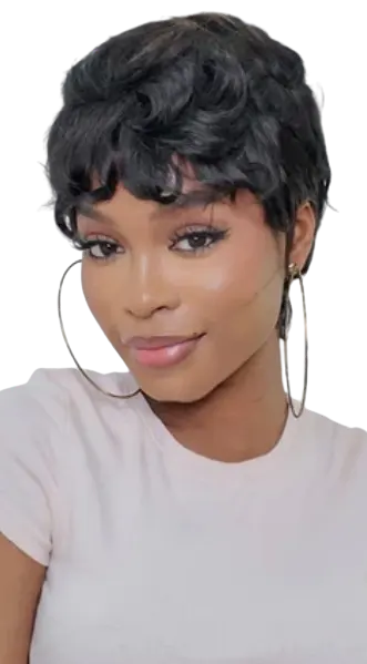 即戴即走短发齐刘海假发