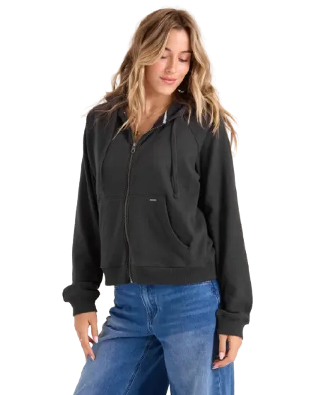 女士抓绒拉链卫衣