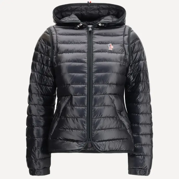 MONCLER GRENOBLE Karura 黑色连帽羽绒服